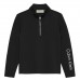 CALVIN KLEIN μπλούζα Half Zip Up IG0IG02978-BEH μαύρη